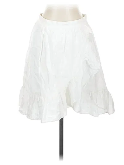 Pre-owned Jcrew Casual Skirt In White