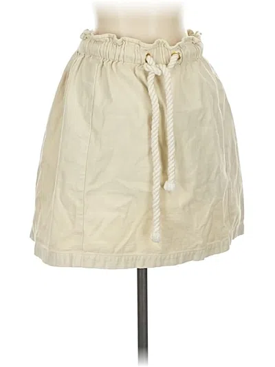 Pre-owned Jcrew Casual Skirt In White