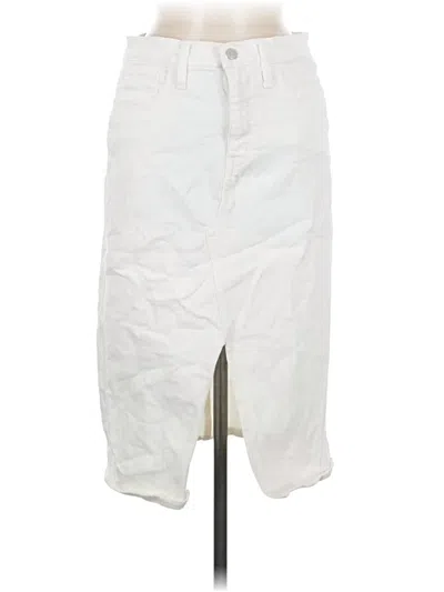Pre-owned Jcrew Casual Skirt In White