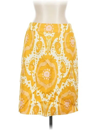 Pre-owned Jcrew Casual Skirt In Yellow