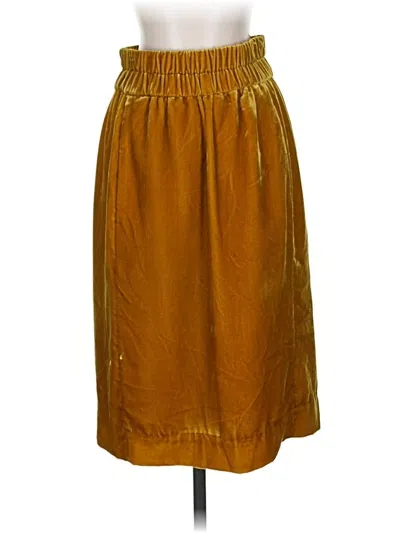 Pre-owned Jcrew Casual Skirt In Yellow