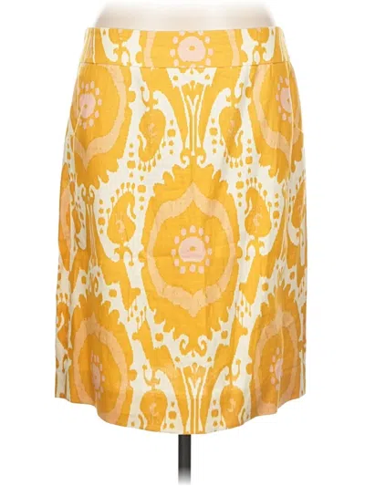 Pre-owned Jcrew Casual Skirt In Yellow