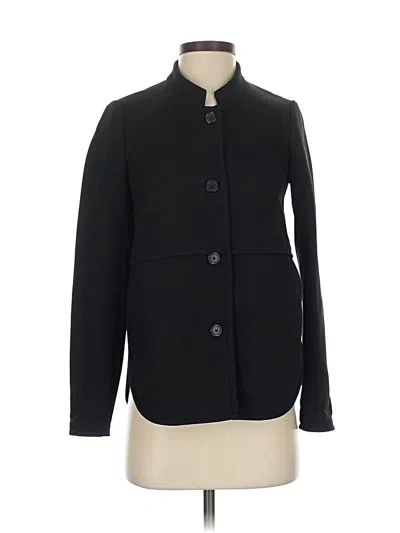 Pre-owned Jcrew Coat In Black