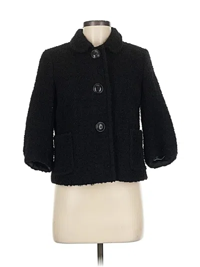 Pre-owned Jcrew Coat In Black