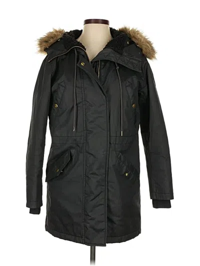 Pre-owned Jcrew Coat In Black