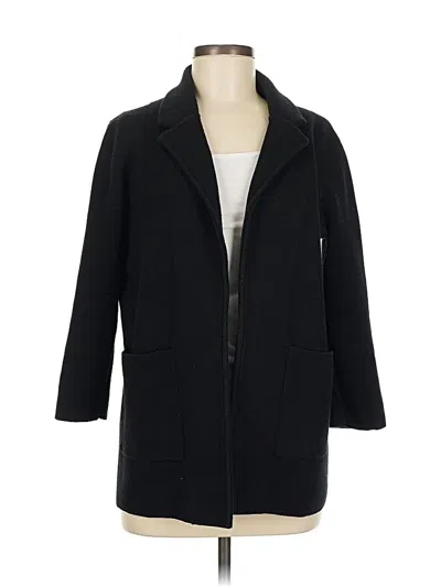 Pre-owned Jcrew Coat In Black