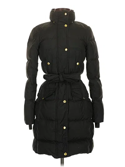 Pre-owned Jcrew Coat In Black