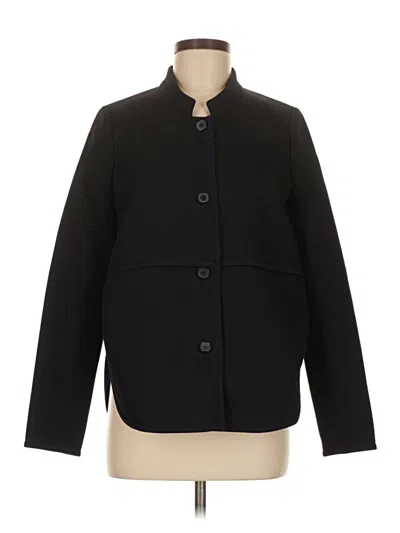 Pre-owned Jcrew Coat In Black