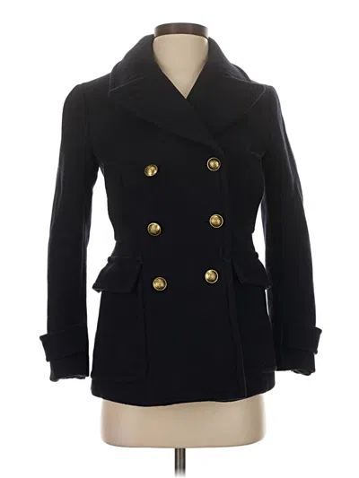 Pre-owned Jcrew Coat In Black