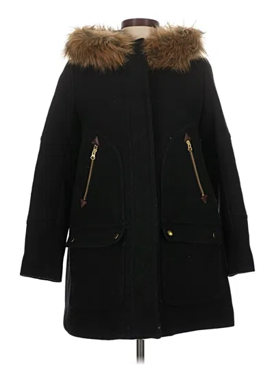 Pre-owned Jcrew Coat In Black