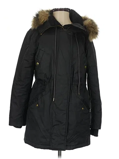 Pre-owned Jcrew Coat In Black