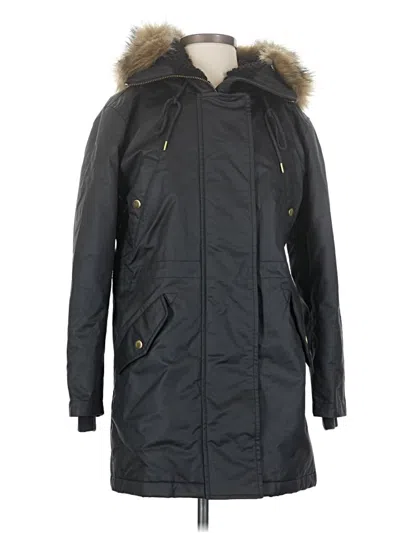 Pre-owned Jcrew Coat In Black