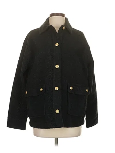 Pre-owned Jcrew Coat In Black