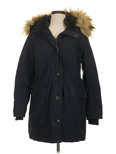 Pre-owned Jcrew Coat In Black