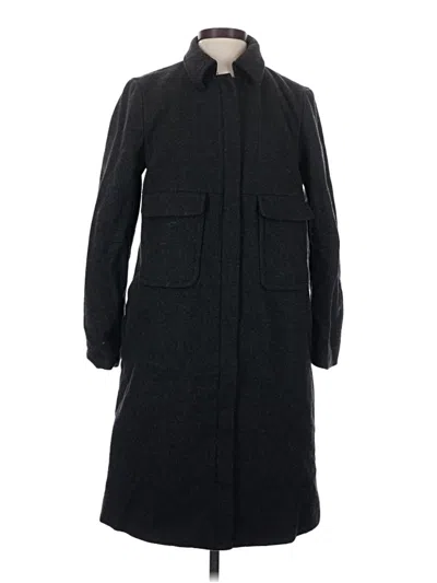 Pre-owned Jcrew Coat In Black