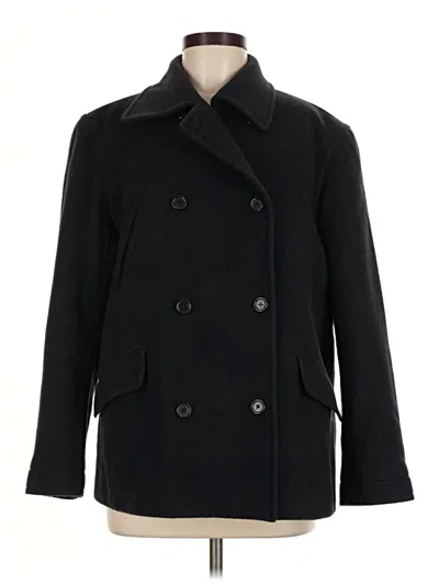Pre-owned Jcrew Coat In Black