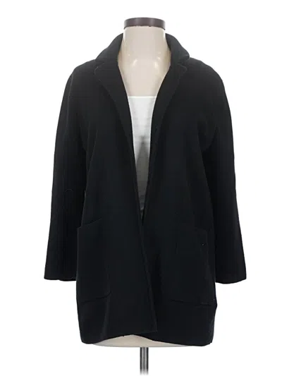 Pre-owned Jcrew Coat In Black