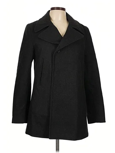 Pre-owned Jcrew Coat In Black
