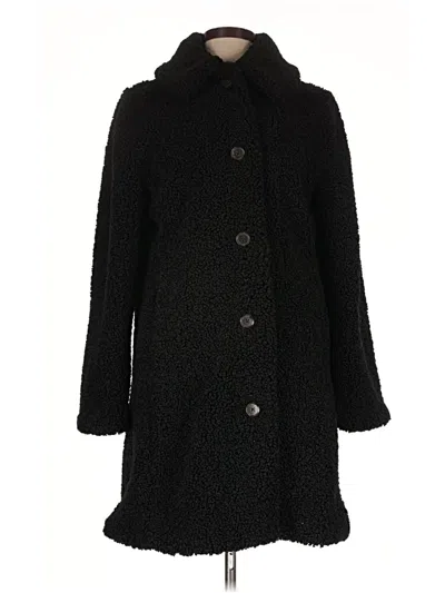 Pre-owned Jcrew Coat In Black