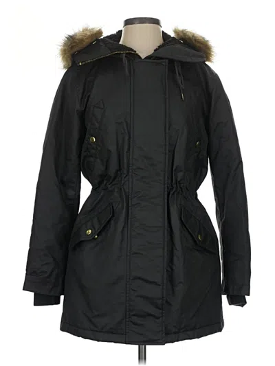 Pre-owned Jcrew Coat In Black