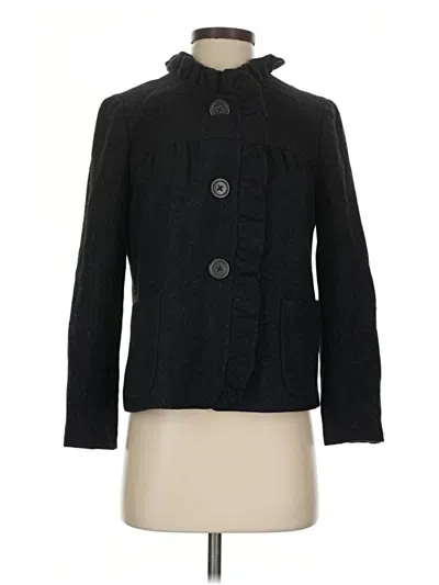 Pre-owned Jcrew Coat In Black