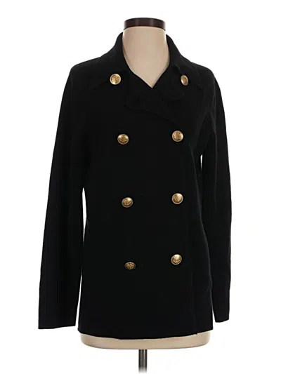 Pre-owned Jcrew Coat In Black