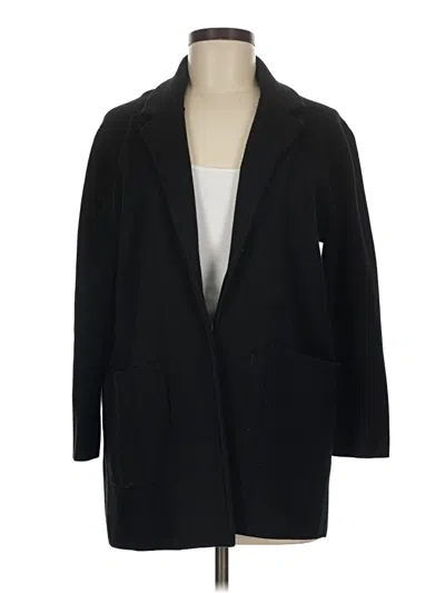 Pre-owned Jcrew Coat In Black