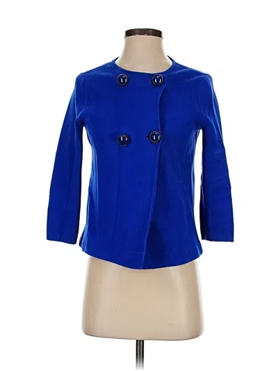 Pre-owned Jcrew Coat In Blue