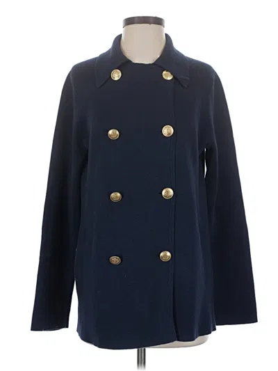 Pre-owned Jcrew Coat In Blue