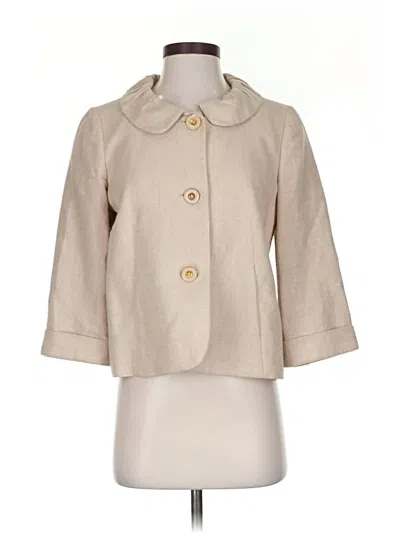 Pre-owned Jcrew Coat In Brown