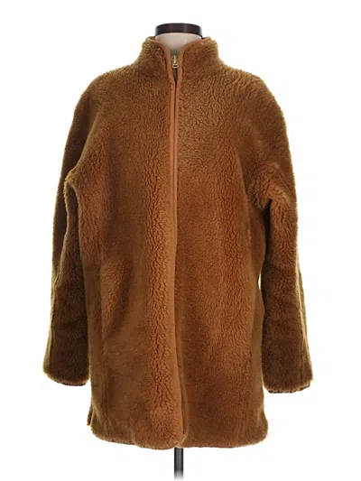 Pre-owned Jcrew Coat In Brown