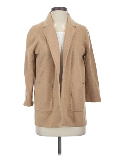 Pre-owned Jcrew Coat In Brown