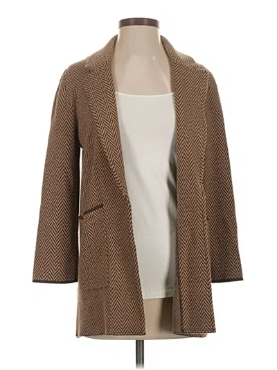 Pre-owned Jcrew Coat In Brown