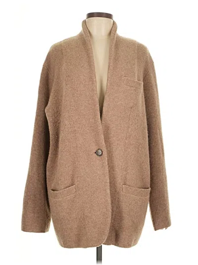 Pre-owned Jcrew Coat In Brown