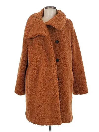 Pre-owned Jcrew Coat In Brown
