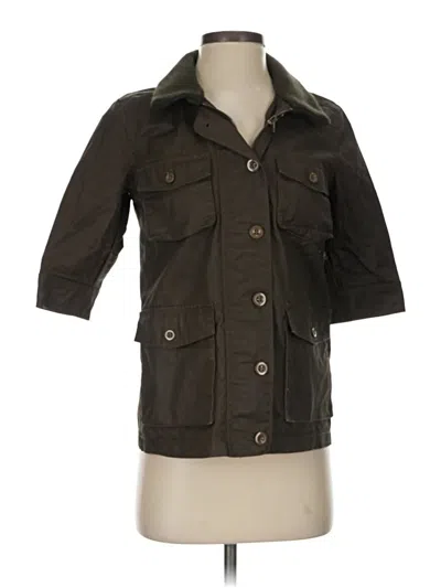 Pre-owned Jcrew Coat In Brown