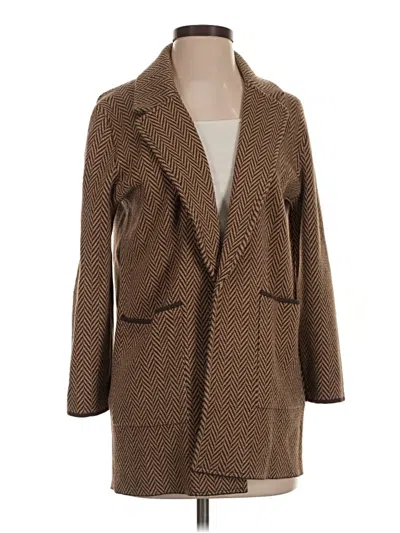 Pre-owned Jcrew Coat In Brown