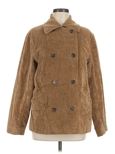 Pre-owned Jcrew Coat In Brown