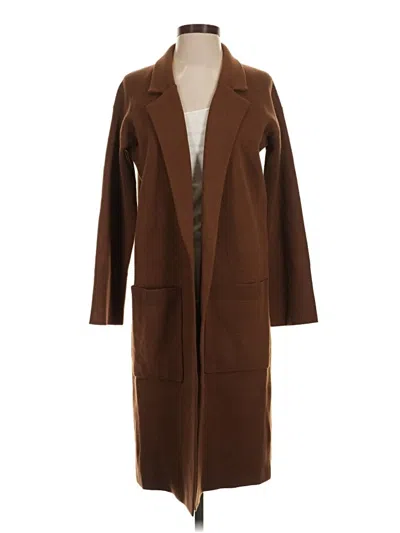Pre-owned Jcrew Coat In Brown
