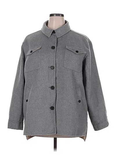 Pre-owned Jcrew Coat In Gray