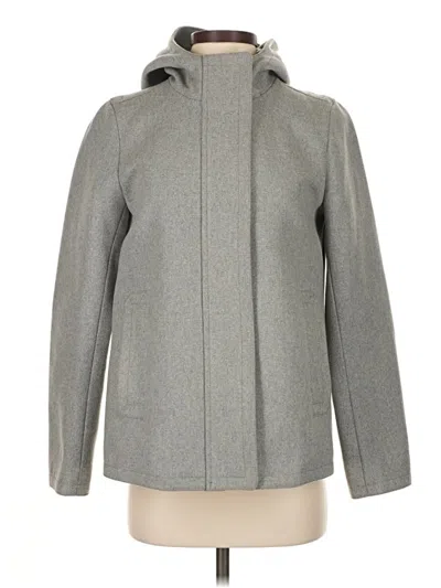 Pre-owned Jcrew Coat In Gray