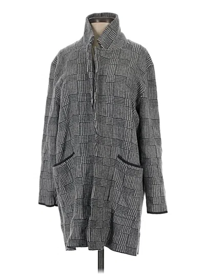 Pre-owned Jcrew Coat In Gray