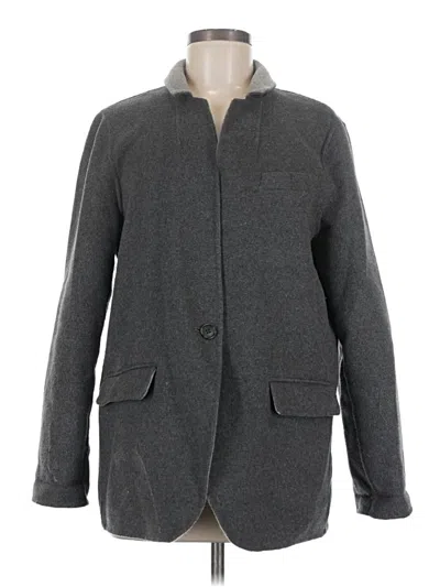 Pre-owned Jcrew Coat In Gray