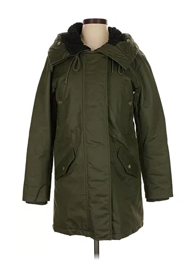 Pre-owned Jcrew Coat In Green