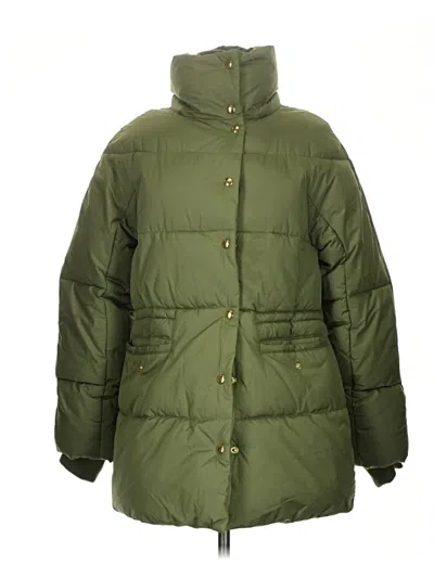 Pre-owned Jcrew Coat In Green