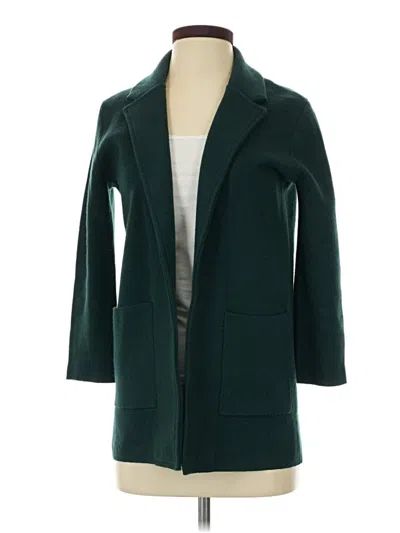 Pre-owned Jcrew Coat In Green