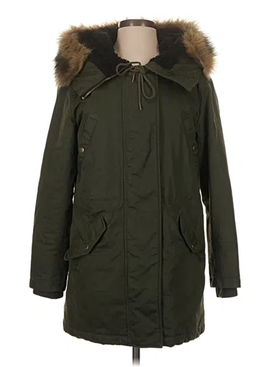 Pre-owned Jcrew Coat In Green
