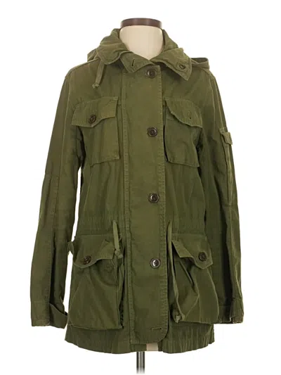 Pre-owned Jcrew Coat In Green