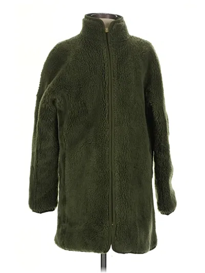 Pre-owned Jcrew Coat In Green