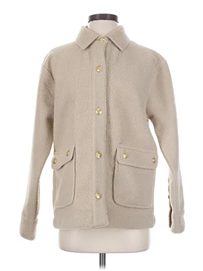Pre-owned Jcrew Coat In Ivory